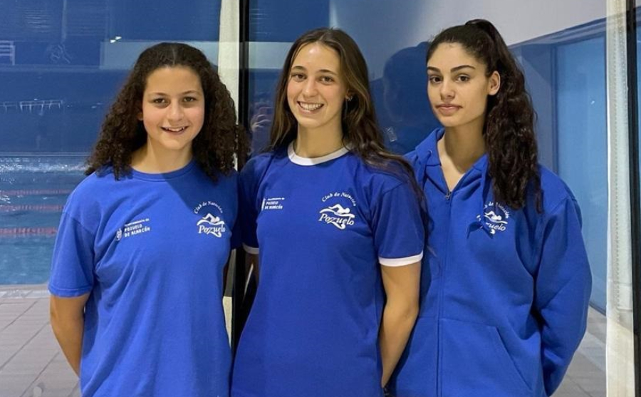 Tres nadadoras del Club de Natación Pozuelo en las selecciones madrileñas infantil y junior