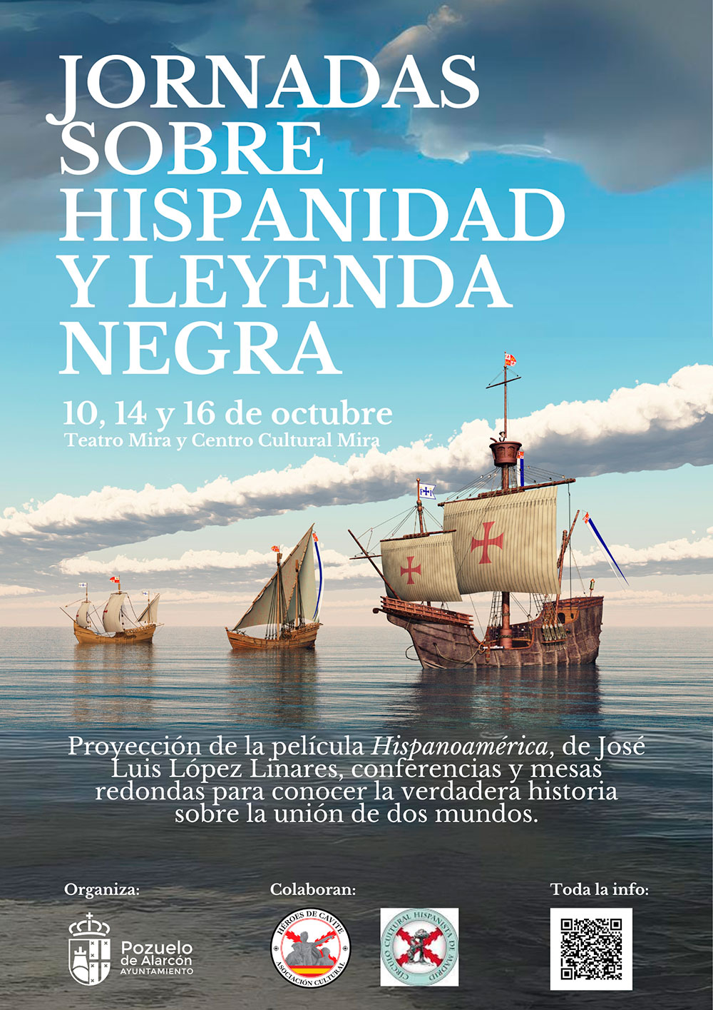 Cartel Jornadas sobre Hispanidad y leyenda negra