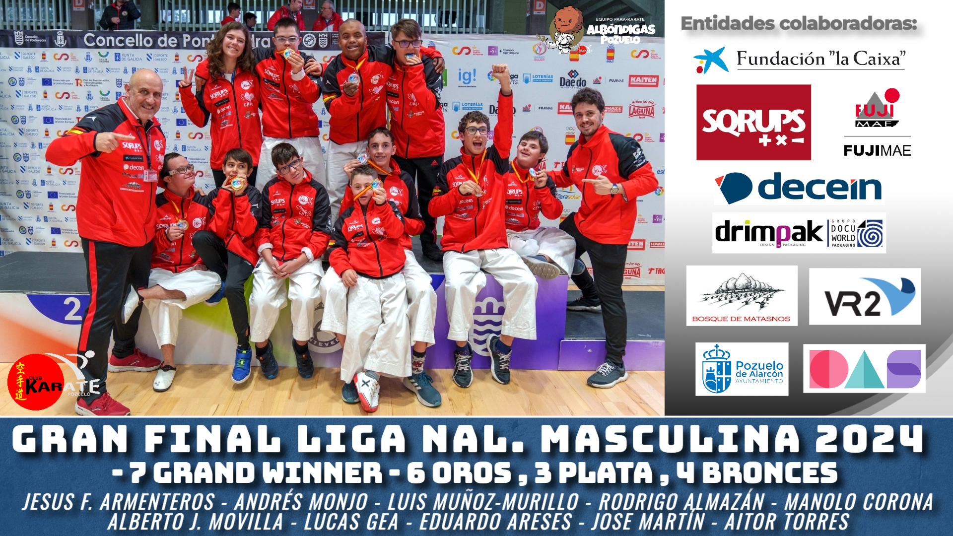 Éxito del Club Karate Pozuelo en la Gran Final de la Liga Nacional