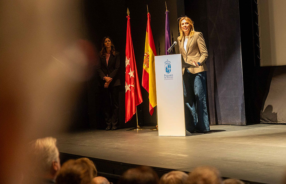 Paloma Tejero en la inauguración de la VII Jornada de Novela Histórica de Pozuelo de Alarcón