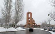 Nieve alrededor de la Iglesia de Santa María de Caná (Se abre en ventana nueva)
