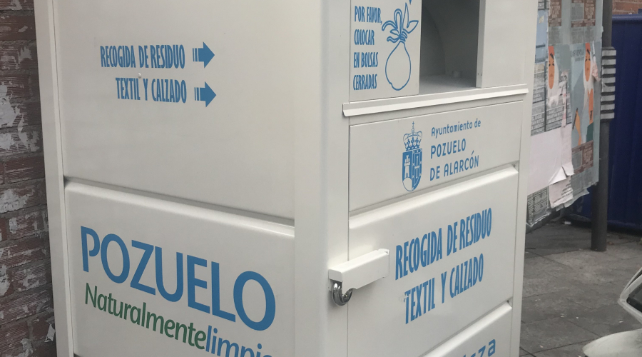 Uno de los contenedores instalados