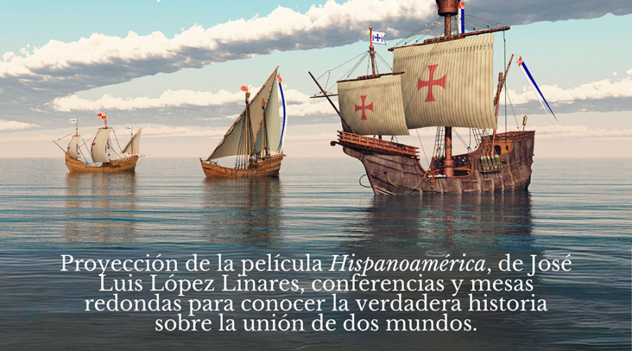Cartel Jornadas sobre Hispanidad y leyenda negra